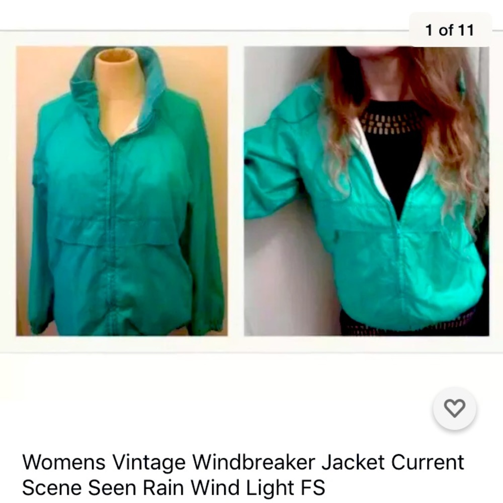 Current Scene Vintage Lined Windbreaker Jacket
